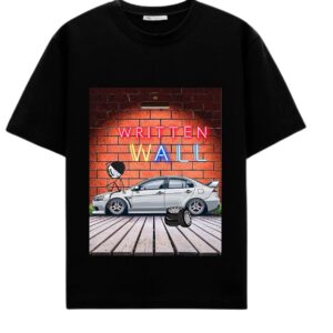 Black WW Printed Tee